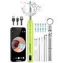 JEGOAT Ear Wax Removal,Ear Cleaner with 1296P HD Camera,FSA&amp;HSA BrightGreen