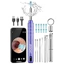JEGOAT Ear Wax Removal, Ear Cleaner with 1296P HD Camera, FSA&amp;HSA Lavender