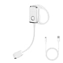 Ear-Wearing Reading Light,Portable USB Rechargeable Book Light,3 Color Temperatures & Stepless Dimming Brightness,Hands-Free Book Light for Reading in Bed, Knitting, Repairing, Bookworms Gifts (White)