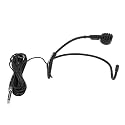 Earhook Microphone Dynamic Wired Headset Microphone with 6.35mm Connection for Stage Performance Teaching Karaoke Black 16.4Ft