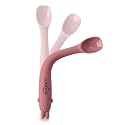 Cubkins Early Feeding Bendable Silicone Spoon for Newborn Babies, Toddlers &amp; Kids | Non-Toxic, Food Safe and BPA Free | Washable and Reusable (Raspberry), 17.5 cm