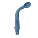 CUBKINS Smart-Bend Bendable Silicone Baby Spoon with Reinforced Core, Self-Feeding and Weaning Spoon, Bends to Baby's Fist Grip, 6 Months+ (Blue Olive)