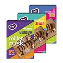 Early Foods - Pack of 3 : Ragi, Jowar &amp; Multigrain Rusks | Millet Rusk Sugar Free | No Maida Toast | Rusks for Kids | Millet Toast Biscuits