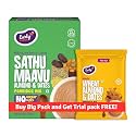 Early Foods - Sathu Maavu with Almonds & Dates | No added sugar, No Salt, No Milk Porridge Mix | 100% Natural Multigrain Millets & Ragi Cereal | 200g + Free Trial Pack Wheat Almond Date 50 gms