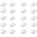 Earpiece Headset Compatible with Motorola CP200 Walkie Talkie, 20 Pack