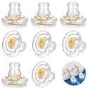 Earring Backs,18K Gold Silicone Earring Backs Replacements for Studs/Droopy Ears,Locking Secure Earrings Back for Heavy Earrings,No-Irritate Hypoallergenice Soft Clear Support Backings for Adults