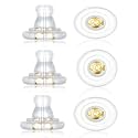 Earring Backs Replacements,18K Gold Silicone Earring Backs for Droopy Ears
