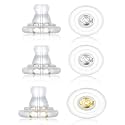 Earring Backs Replacements,18K Gold Silicone Earring Backs for Droopy Ears
