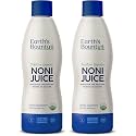Earth's Bounty Tahitian Organic Noni Juice - 32 fl.oz - 100% Pure, Natural Immune & Joint Support - Organic, Kosher Noni Juice - No Additives (Pack of 2)