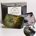 Earth &amp; Home Rock Soap Gift Set of 2- Mothers Day Gift- Decorative Scented Gemstone Soap with Crystals (Jade &amp; Black Obsidian) Inside- with Natural Ingredients &amp; Essential Oil