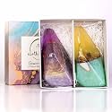 Earth &amp; Home Rock Soap- Soap Rocks set of 2- Mothers day Gift- Decorative Scented Gemstone Soaps with Real Crystals inside- with Natural Ingredients &amp; Essential Oil- Moisturizing