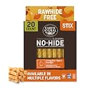 Earth Animal No Hide Stix - Rawhide Free Dog Chews 20 Count Pumpkin Spice