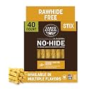 Earth Animal No Hide Stix - Rawhide Free Dog Chews 40 Count Peanut Butter