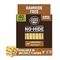 Earth Animal No Hide Stix - Rawhide Free Dog Chews Sticks 40 Count Venison