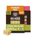 Earth Animal No Hide Stix - Small Dog Chews 40 Count Chicken &amp; Salmon