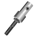Earth Auger Drill Adapter with 1/2" SDS Plus Shank for 4", 6" Garden Auger