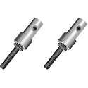 Earth Auger Drill Adapter for Corded Cordless Drill, Connect 4"/ 6" Auger to 1/2" SDS Plus Drill (Pack of 2)
