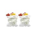 Earth Connect 2 Piece Eco-Friendly Cotton Vegetable Fridge Storage Bag, Reusable, Vegetables and Fruits Storage Bag for Shopping (Green)