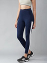 Earth joy Color Block Women Blue Tights