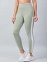 Earth joy Color Block Women Green Tights