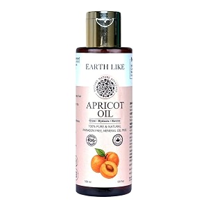 earth like cold pressed apricot kernel oil  lightweight moisturizing oil for face body amp baby massage  for all skin types  100ml