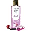 Earth Like Onion Hair Oil for Hair Growth &amp; Hair Fall Control | Enriched with Onion Extract &amp; Essential Oils | 100% Natural, Paraben &amp; Sulfate Free Herbal Hair Oil for All Hair Types – 100ml