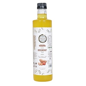 earth like wood pressed groundnutpeanut oil 1 litre virgin cold pressed edible oil  chemical-free amp unadultered  kachi ghani peanut oil for daily cooking amp frying