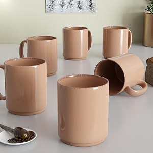 the earth store pink charm marble ceramic coffee mug 300ml  tea mug  dishwasher amp microwave safe  perfect for christmas gift  new year gift  birthday gift set of 6