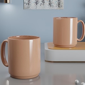 the earth store pink charm ceramic coffee mug set 300ml microwave amp dishwsher safe teamilk mug ideal for home office gifting and daily use set of 2