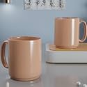 The Earth Store Pink Charm Ceramic Coffee Mug Set 300ml, Microwave & Dishwsher Safe Tea/Milk Mug, Ideal for Home, Office, Gifting and Daily Use Set of 2