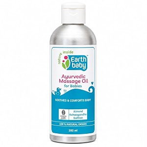 earthbaby ayurvedic baby massage oil certified 100 natural origin 250 ml