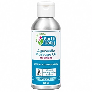 earthbaby ayurvedic baby massage oil certified 100 natural origin 125 ml