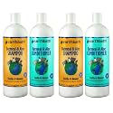 earthbath Oatmeal & Aloe Dog Shampoo and Conditioner Set, 16 Oz (2 Sets)
