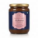 Earthen Story Sun Cooked Gulkand Without Sugar 500gm | NPOP Certified Organic | Lab Tested for 290+ Pesticides | Indian Pink Damask Rose &amp; Dhaga Mishri | 100% Natural Rose Petal Jam in Glass Jar