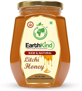 earthkind raw litchi honey 500g  100 pure  natural  nmr tested  chemical free 500 g
