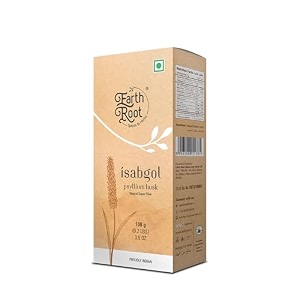 earthroot isabgol psyllium husk powder 100 natural gluten free supports digestion natural relief from constipation 100 g