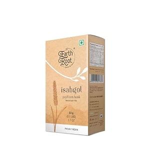 earthroot isabgol psyllium husk powder 100 natural gluten free supports digestion natural relief from constipation 50 g
