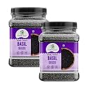 Earthy Eats Basil Seed – 800 Gram (2 x 400g), Natural Superfood for Drinks and Desserts, Easy to Soak and Mix, Healthy and Nutritious Seed