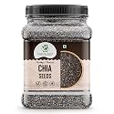 Earthy Eats Chia Seeds 100GM for Eating | Rich in Calcium, Protein &amp; Fibre | Whole Chia for Smoothies, Salads, Baking &amp; Cooking | Ideal for Kitchen Pantry &amp; Everyday Use | Jar Pack Of 1