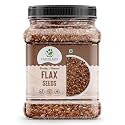 Earthy Eats Flax Seeds 1000g - Alsi Seeds | Flax Seeds for Hair Growth | Raw Seeds for Eating | Source of Iron &amp; Dietary Fibre | Rich in Protein (Pack of 1)