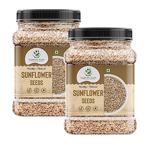 earthy eats sunflower seed  800 gram 2 x 400g natural nutritious snack for snacking salads and baking healthy and flavorful seeds for recipes