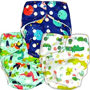 earthy lanes unisex cloth diaper coversno inserts included adjustable washable and reusable 3months-3 years