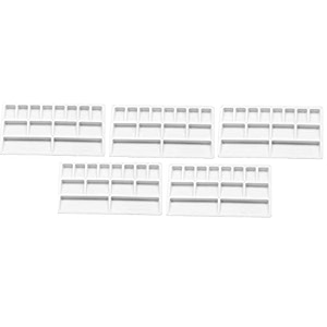color palette for paint mixing mountable 8 color compartments 2 water storage compartment and 4 mixing compartment size 184mm x 104mm cp05 rectangle small pack of 5