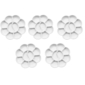 rectangle shape paint mixing two detachable oil dippers and four brush holders holes size 300 mm x 200mm cp10 rectangular flat pack of 1