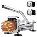 Eascandy French Fry Cutter, Heavy Duty Potato Slicer, Stainless Steel Potato Chopper Set with 1/2 and 3/8 Inch Blades for Sweet Potato, Carrot, Yam, Cucumbers.