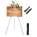 Easel Stand for Painting Ohuhu Painting Stand for Artist Lightweight Portable Canvas Stand for Painting Drawing Stand Adjustable Art Stand Welcome Board Stand Drawing Board Stand 63''/5.2FT Max Load 7KG