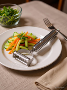 EASETENSIL Peeler Stainless Steel Julienne Peeler Multi-Function
