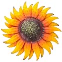 EASICUTI 6 Inch Sunflower Metal Flowers Wall Decor Metal Wall Art Decorations Hanging for Indoor Outdoor Home Bathroom Kitchen Dining Room Bedroom Porch Hallway or Wall Sculptures