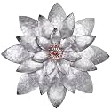 EASICUTI Bohemian Galvanized Metal Flower Wall Decor Metal Wall Art Decorations Hanging For Indoor Outdoor Home Bathroom Kitchen Dining Room Bedroom Living Room Or Wall Sculptures 12 Inch
