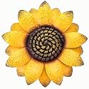 EASICUTI Sunflower Metal Flowers Wall Decor Metal Wall Art Decorations Hanging For Indoor Outdoor Home Bathroom Kitchen Dining Room Bedroom Living Room Or Wall Sculptures 12 Inch